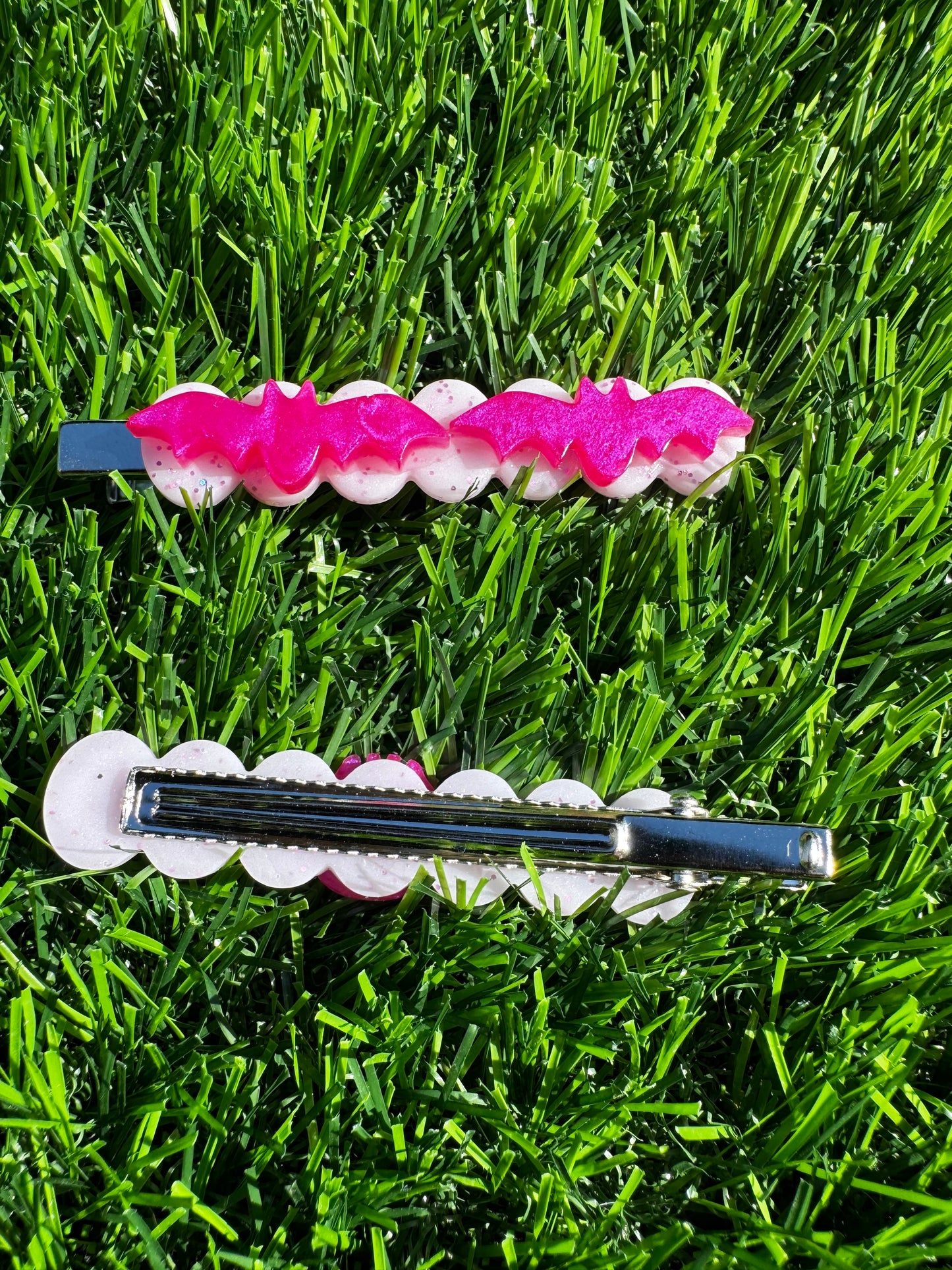 *Bubblegum Goth Barrettes - Blackout Diaries "Spooky Thrills" Collection